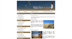 Desktop Screenshot of mein-sylt-urlaub.com